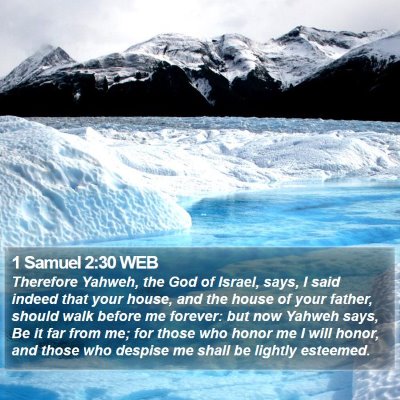 1 Samuel 2:30 WEB Bible Verse Image