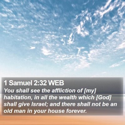 1 Samuel 2:32 WEB Bible Verse Image