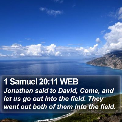 1 Samuel 20:11 WEB Bible Verse Image