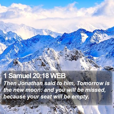 1 Samuel 20:18 WEB Bible Verse Image