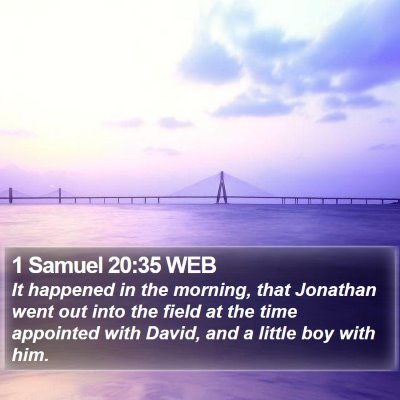 1 Samuel 20:35 WEB Bible Verse Image
