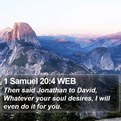1 Samuel 20:4 WEB Bible Verse Image