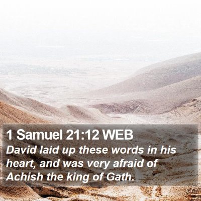 1 Samuel 21:12 WEB Bible Verse Image
