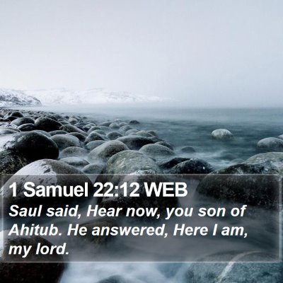 1 Samuel 22:12 WEB Bible Verse Image