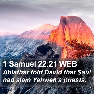 1 Samuel 22:21 WEB Bible Verse Image
