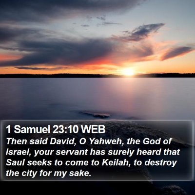 1 Samuel 23:10 WEB Bible Verse Image