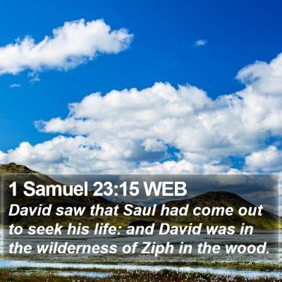 1 Samuel 23:15 WEB Bible Verse Image