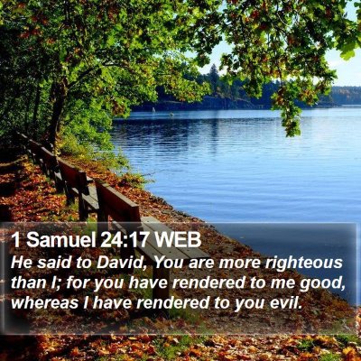1 Samuel 24:17 WEB Bible Verse Image