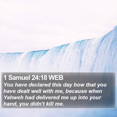 1 Samuel 24:18 WEB Bible Verse Image