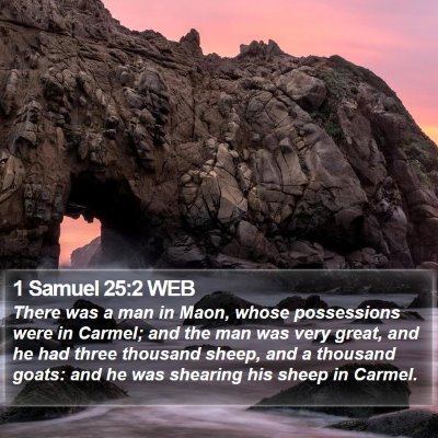 1 Samuel 25:2 WEB Bible Verse Image