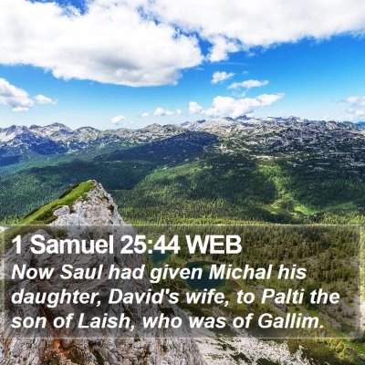 1 Samuel 25:44 WEB Bible Verse Image