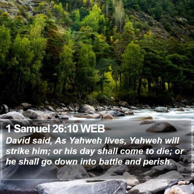 1 Samuel 26:10 WEB Bible Verse Image