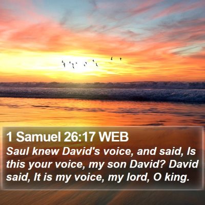 1 Samuel 26:17 WEB Bible Verse Image