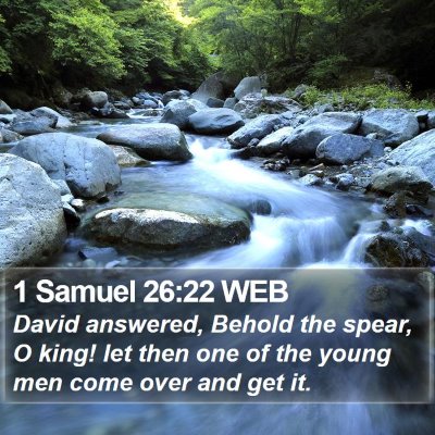 1 Samuel 26:22 WEB Bible Verse Image