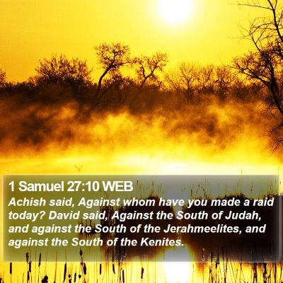 1 Samuel 27:10 WEB Bible Verse Image