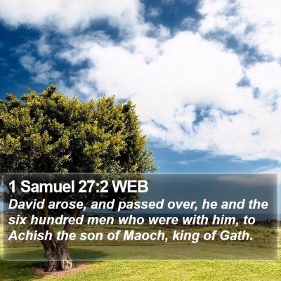 1 Samuel 27:2 WEB Bible Verse Image