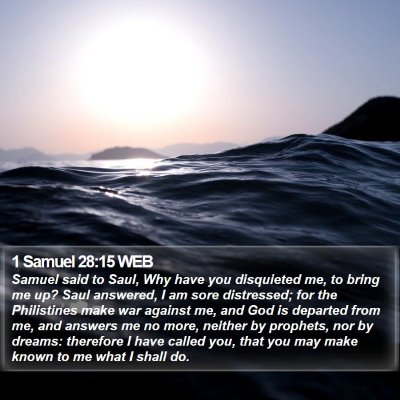 1 Samuel 28:15 WEB Bible Verse Image