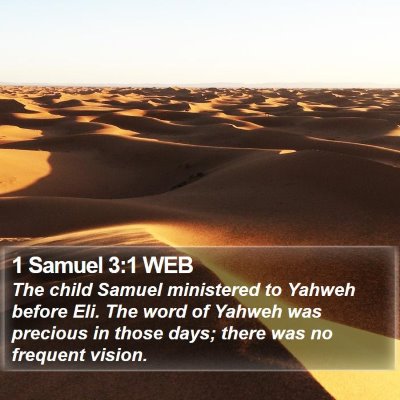 1 Samuel 3:1 WEB Bible Verse Image
