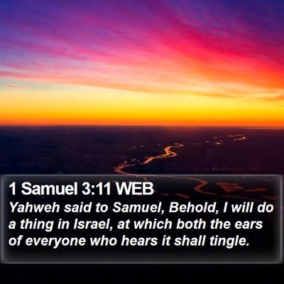 1 Samuel 3:11 WEB Bible Verse Image