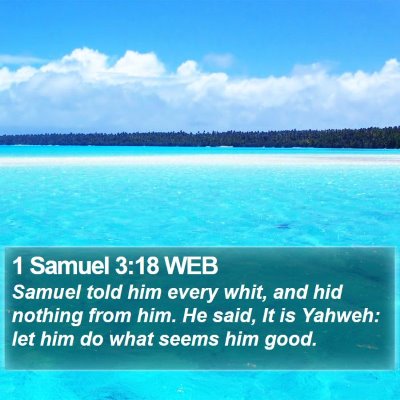 1 Samuel 3:18 WEB Bible Verse Image