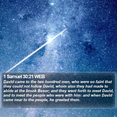 1 Samuel 30:21 WEB Bible Verse Image