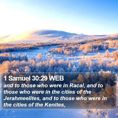1 Samuel 30:29 WEB Bible Verse Image