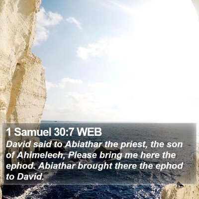 1 Samuel 30:7 WEB Bible Verse Image