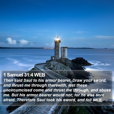 1 Samuel 31:4 WEB Bible Verse Image