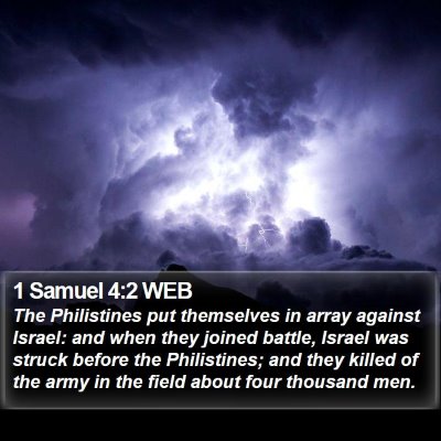 1 Samuel 4:2 WEB Bible Verse Image