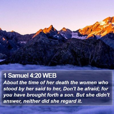 1 Samuel 4:20 WEB Bible Verse Image