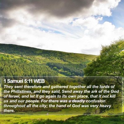 1 Samuel 5:11 WEB Bible Verse Image