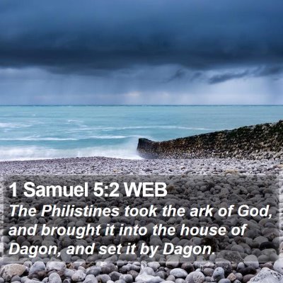 1 Samuel 5:2 WEB Bible Verse Image