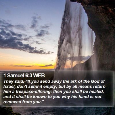 1 Samuel 6:3 WEB Bible Verse Image