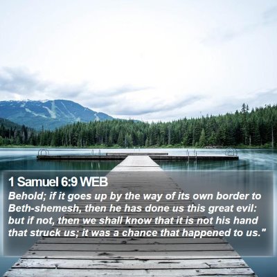 1 Samuel 6:9 WEB Bible Verse Image