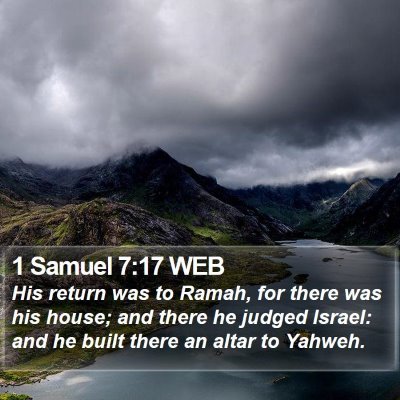 1 Samuel 7:17 WEB Bible Verse Image