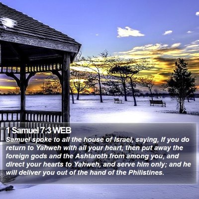 1 Samuel 7:3 WEB Bible Verse Image