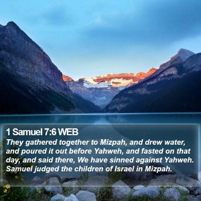 1 Samuel 7:6 WEB Bible Verse Image