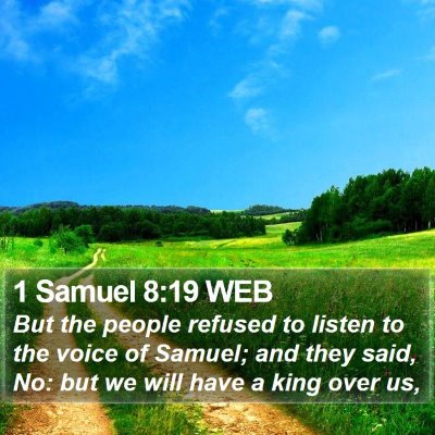 1 Samuel 8:19 WEB Bible Verse Image