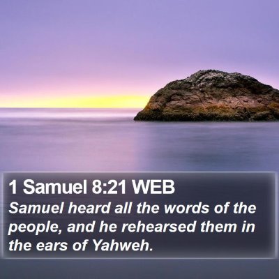 1 Samuel 8:21 WEB Bible Verse Image