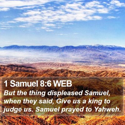 1 Samuel 8:6 WEB Bible Verse Image