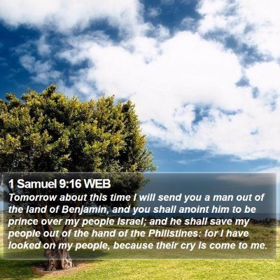 1 Samuel 9:16 WEB Bible Verse Image