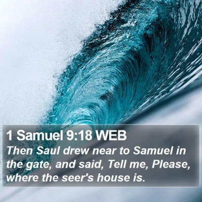 1 Samuel 9:18 WEB Bible Verse Image