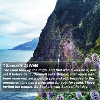 1 Samuel 9:24 WEB Bible Verse Image