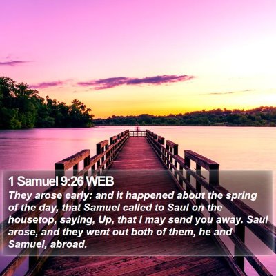 1 Samuel 9:26 WEB Bible Verse Image