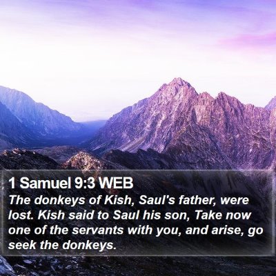 1 Samuel 9:3 WEB Bible Verse Image
