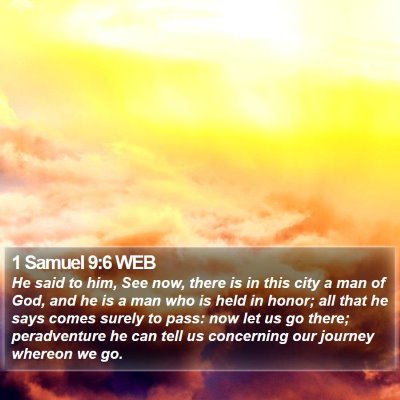 1 Samuel 9:6 WEB Bible Verse Image