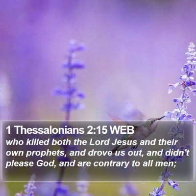 1 Thessalonians 2:15 WEB Bible Verse Image