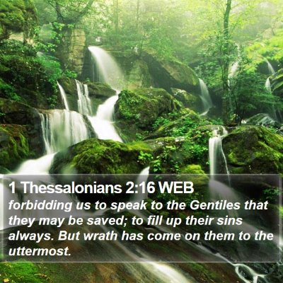 1 Thessalonians 2:16 WEB Bible Verse Image