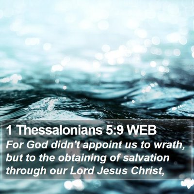 1 Thessalonians 5:9 WEB Bible Verse Image