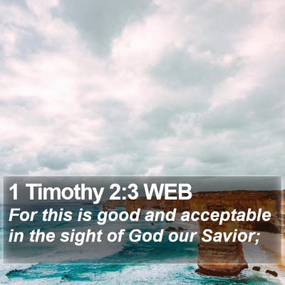 1 Timothy 2:3 WEB Bible Verse Image